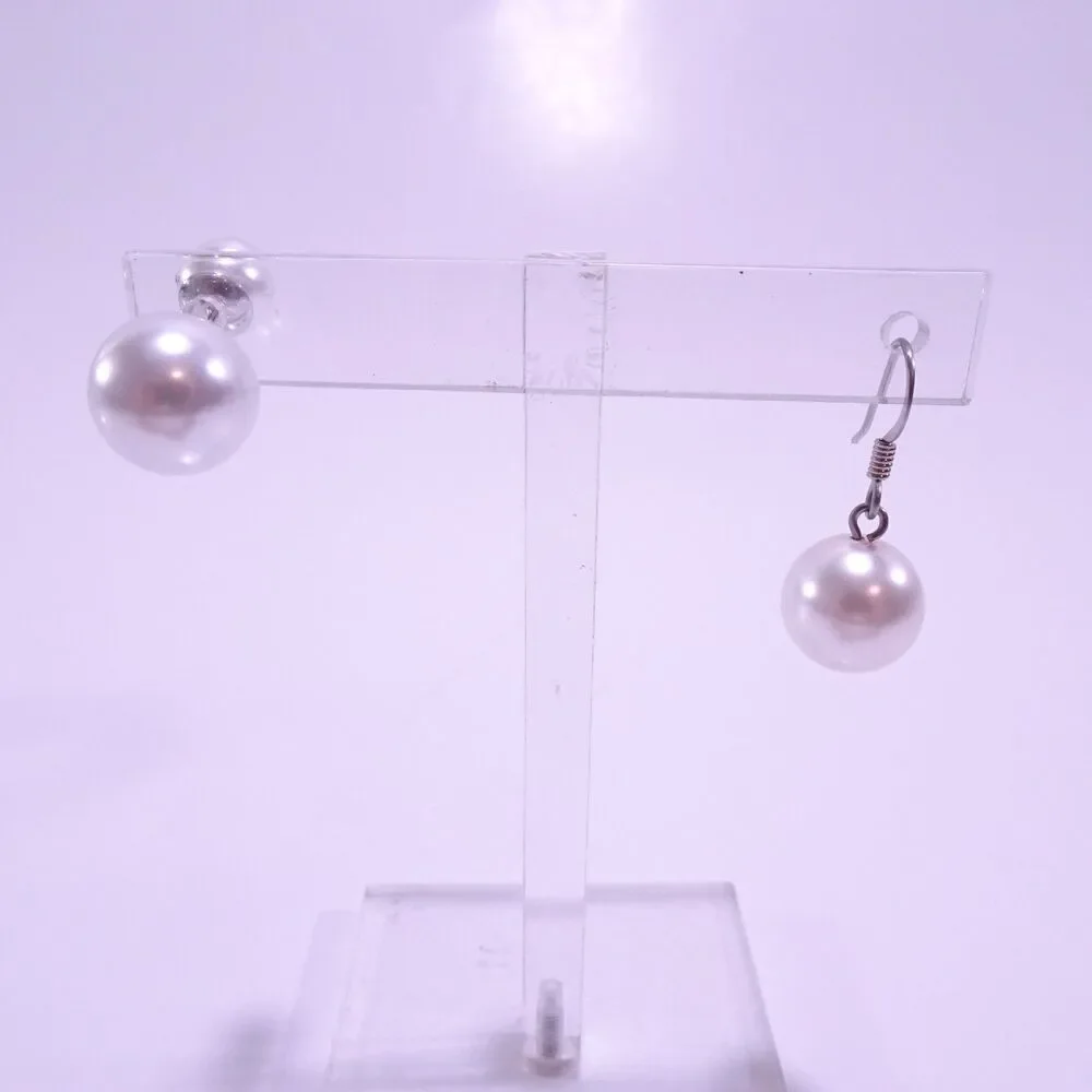 Joomi Lim  Women's Triple Sphere Pearl Mixed Earrings Set NWOT 138